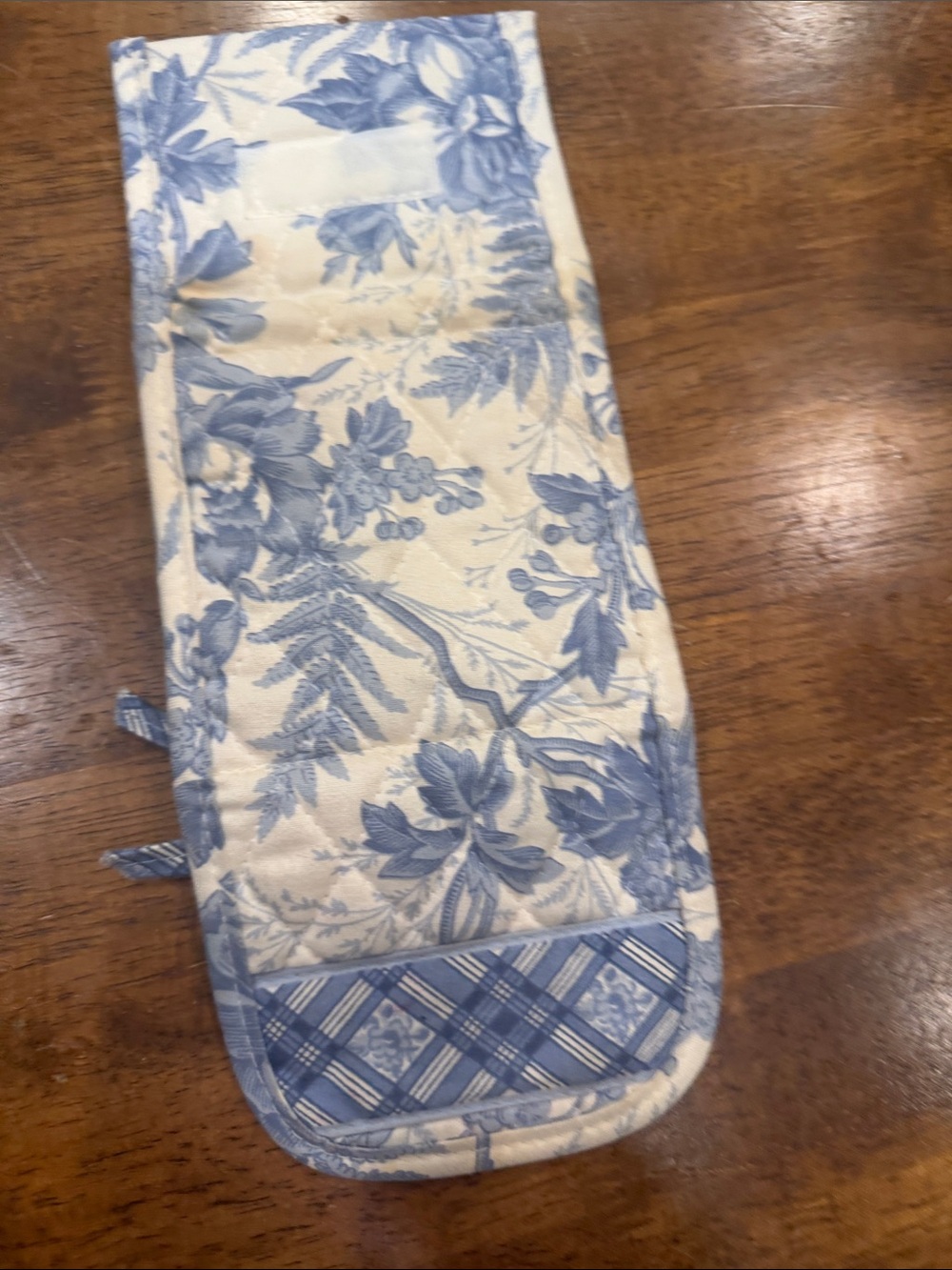 Vera Bradley Blue Floral Quilted Wallet - Picture 5 of 5